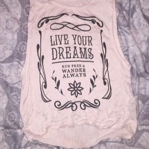 Womens Graphic Muscle Tee